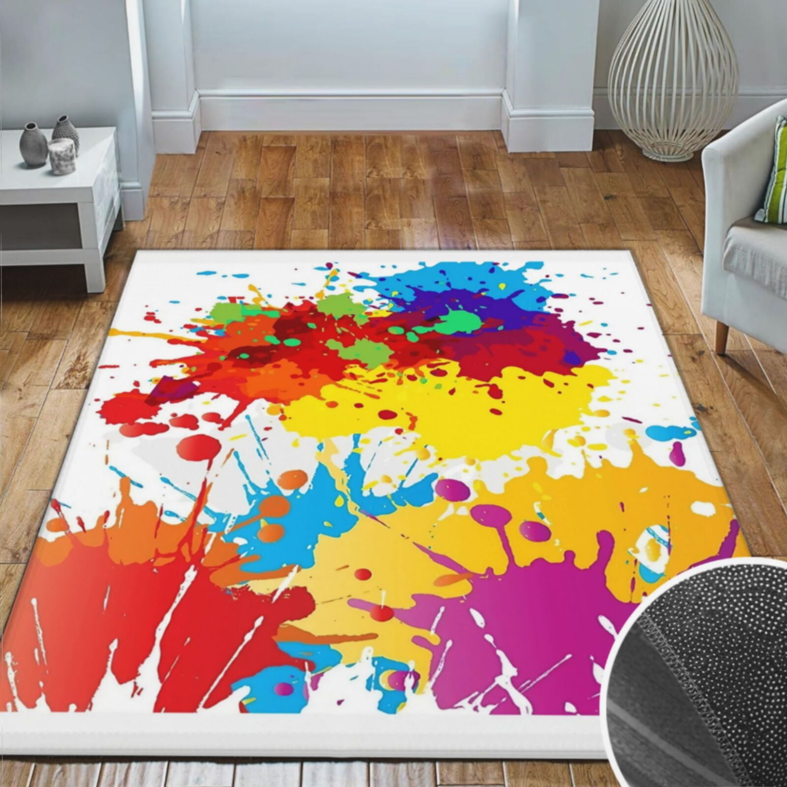 Area Rugs Living Room, Soft Crystal Carpet Mat For Bedroom Area Rug Non ...