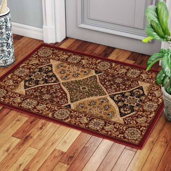 Area Rugs Manchester GC_HER5005 Red 2 ft. x 3 ft. Area Rug,Runner Rugs