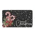 thumbnail image 1 of Area Rugs,Merry Christmas Door Mat Christmas Candy Cane Doormat Indoor Outdoor Entrance Floor Rug Non Slip Winter Christmas Decor Rubber Welcome Mats, 1 of 7