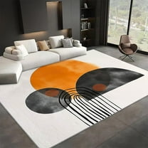 Area Rugs, Minimalist Arch Sun Rug Home Modern Carpet, Circular Arch Carpet Non-Slip Carpets Rectangle Rug For Living Room, Bedroom, Office And Indoor Decoration