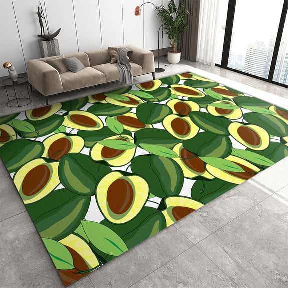 Area Rugs Modern Minimalism Rug， Abstract Geometric Avocado Rug， Dorm Rug Easy To Clean Rug， Apply To Boys Girls Teenager Bedroom Bedside Study Office Game Room 5x7ft