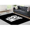 thumbnail image 1 of Area Rugs, Modern Rugs, Got Em Rug, Gift For Her Rugs, Black Rugs, White Rug, Front Door Rug, Kitchen Rug, Office Rug, Home Decor, Large Rug, 2.6'x5' - 80x150 cm, 1 of 7