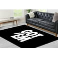 thumbnail image 1 of Area Rugs, Modern Rugs, Got Em Rug, Gift For Her Rugs, Black Rugs, White Rug, Front Door Rug, Kitchen Rug, Office Rug, Home Decor, Large Rug, 3.3'x9.2' - 100x280 cm, 1 of 7