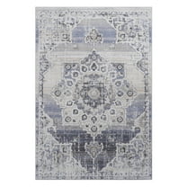 Area Rugs PAYAS Collection 2X3 Cream / Blue / Medallion Doormat Rug,Runner Rugs