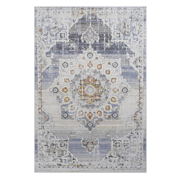 Area Rugs PAYAS Collection 2X3 Cream / Gold / Medallion Doormat Rug,Runner Rugs