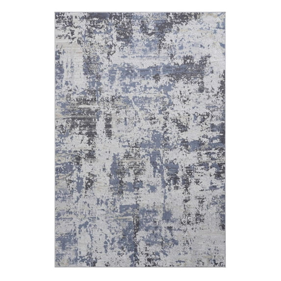 Area Rugs PAYAS Collection 5X7 Grey / Denim / Abstract Area Rug,Runner Rugs