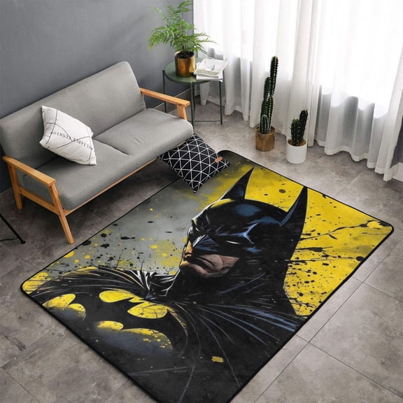 Area Rugs Soft Non-Slip Floor Mats Batman Carpets Doormat for Living Room Bedroom Decor 60"x39"