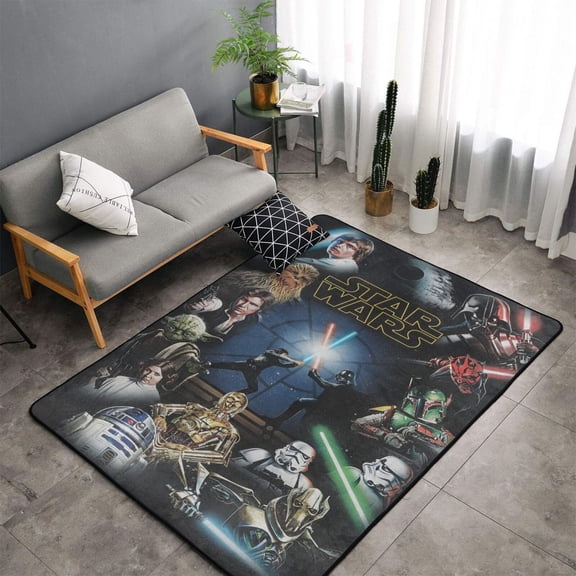 Area Rugs Soft Non-Slip Floor Mats Darth Vader Carpets Doormat for Living Room Bedroom Decor 60"x39"