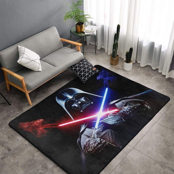 Area Rugs Soft Non-Slip Floor Mats Darth Vader Carpets Doormat for Living Room Bedroom Decor 60"x39"