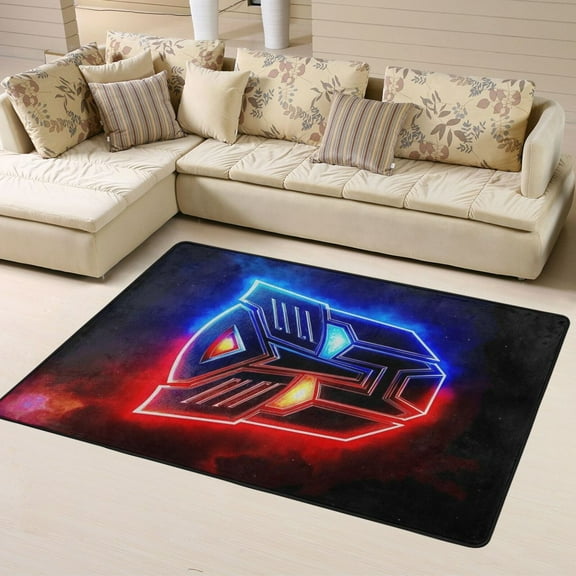 Area Rugs Soft Non-Slip Floor Mats Transformers Carpets Doormat for Living Room Bedroom Decor 63"x48"
