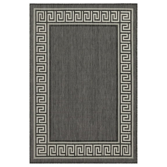 Area Rugs Sunshine GC_HAR2002 Anthracite 5 ft. 3 in. x 7 ft. 3 in. Indoor/Outdoor Area Rug,Runner Rugs