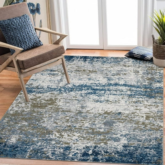 Area Rugs,Washable Large Rugs for Living Room,Stain Resistant Carpet Modern Abstract Runner Rugs for Bedroom with Non Slip Backing Home Decor Floor Decoration Mat