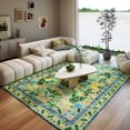 thumbnail image 1 of Area Rugs Washable Rug 5x7ft for Living Room Soft Carpet for Bedroom Nursery Kids Room, Botanical Print Non-Slip Low Pile Carpet for Entryway Office Playroom Kitchen, 1 of 12