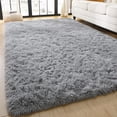 thumbnail image 1 of Area Rugs for Bedroom, 2x3 Feet Washable Grey Door Mat, Fluffy Shaggy Entryway and Bedside Rug, Indoor Floor Carpet for Kids and Home Decor, 1 of 5