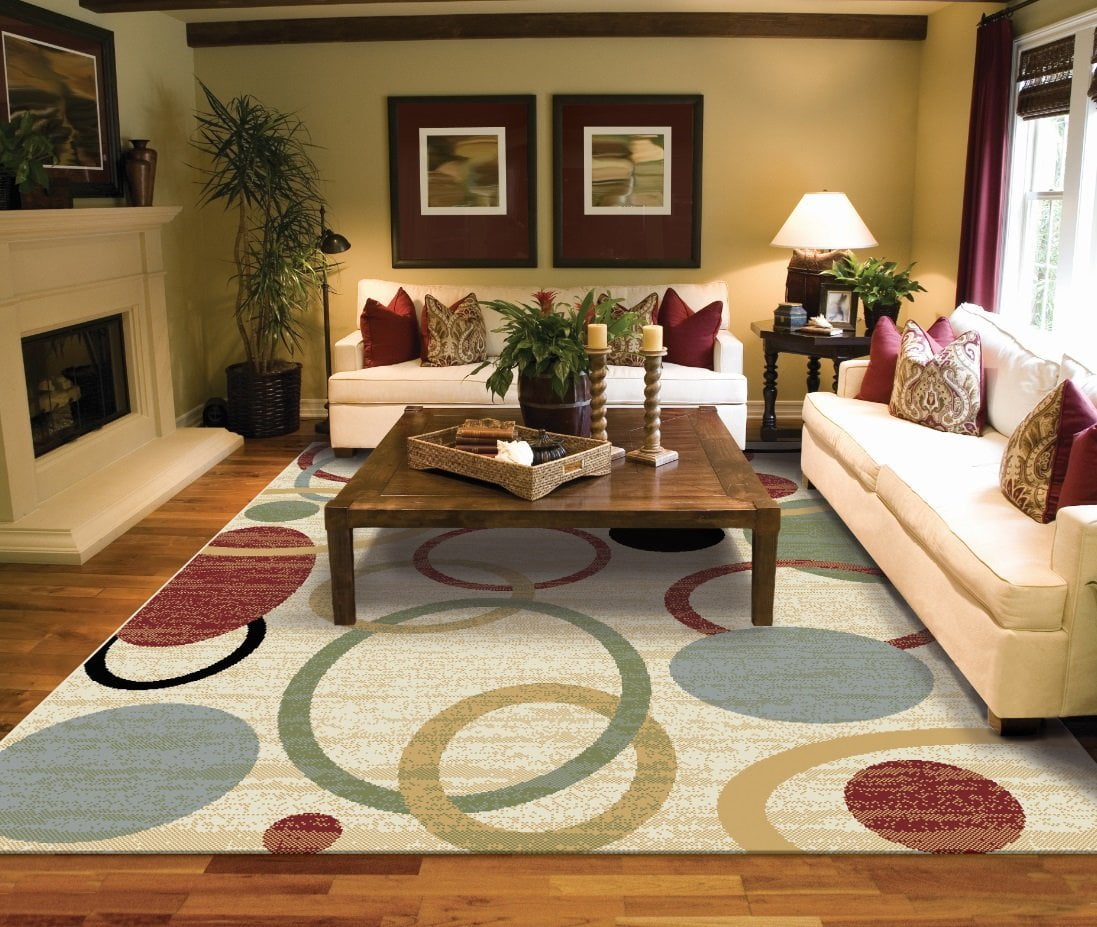 5x8 Indoor Washable Pattern Area Rugs for Living Room Clearance Walmart