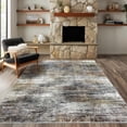 thumbnail image 1 of Area Rugs for Living Room, 4'x6' Washable Indoor Rug Neutral Ink Black, Soft Low Pile Stain Resistant Carpet for Entryway, Nursery, Bedroom, 1 of 9