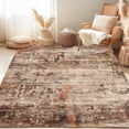 thumbnail image 1 of Dowellia Boho Area Rugs for Living Room 5'x 7' Machine Washable Vintage Print Large Throw Non Slip Bedroom Rugs, Brick Red, 1 of 6