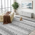 thumbnail image 1 of Area Rugs for Living Room, 5'x7' Washable Moroccan Neutral Geometric Low Pile Non-Slip Rug for Bedroom Kitchen Dining Room Entryway, 1 of 9