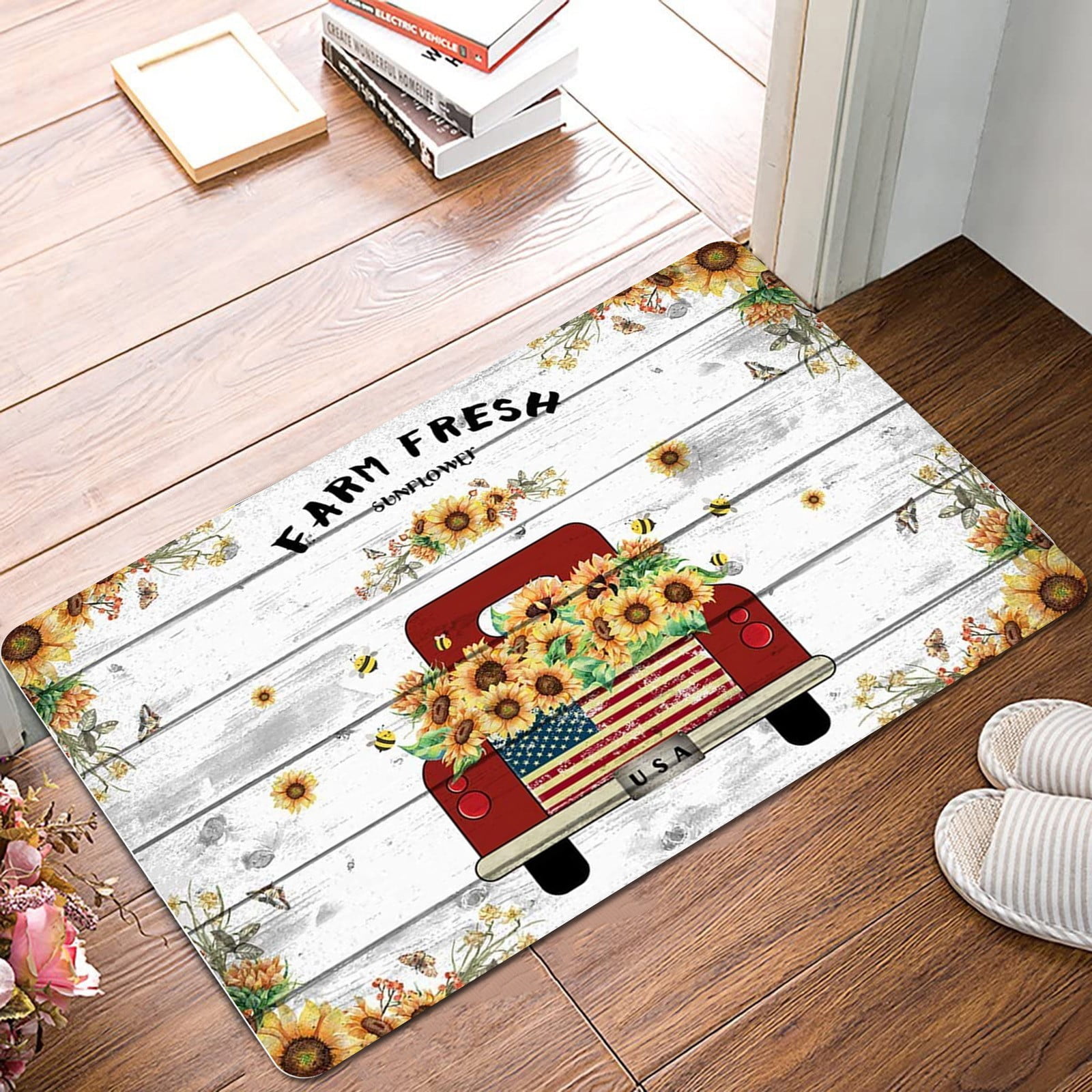 NCWSO Area Rugs for Living Room Bee Festival Doormats Home