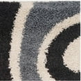 thumbnail image 1 of Area Shag Rug in Ivory and Gray (5 ft. L x 3 ft. W), 1 of 4