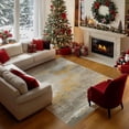 thumbnail image 1 of Phantoscope Warm Moroccan Boho Rug — Low-Pile Living Room Rug, 6' x 9', Toasted Clay & Rust, 1 of 6