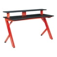 thumbnail image 1 of Area51 Battlestation Gaming Desk with Matte Red Legs, 1 of 11