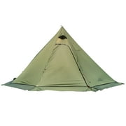 Arealer 10.5' x 5.2' Camping Tent with Stove Jack Teepee Tent for Family Camping Backpacking Hiking