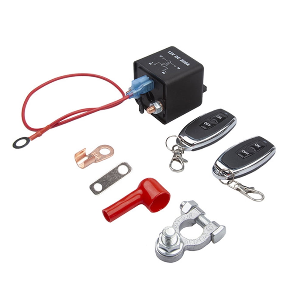 Arealer 12V DC 200A Remote Battery Disconnect Circuit Changer, Battery