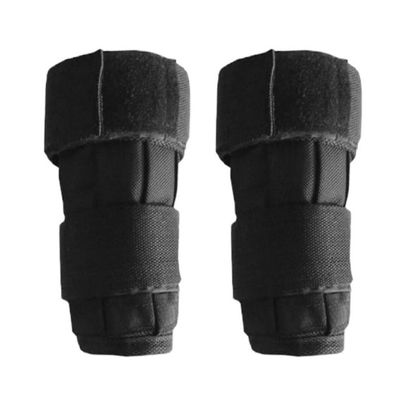 Arealer 2 Packs Max Loading 5/10kg Adjustable Wrist Weighted Oxford Ankle Weighted Exercise Weight Loading Wraps Strength Training (Empty)