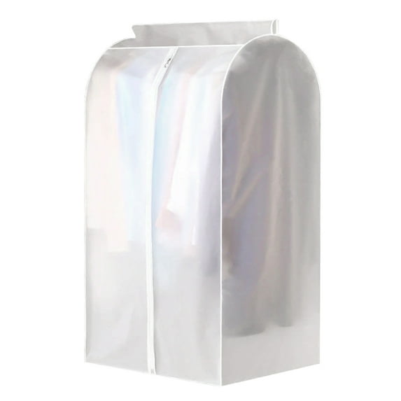 Arealer Garment Clothes Cover Protector Hanging Garment Storage Bag Translucent Dustproof Waterproof Hanging Storage Bag for Wardrobe with Full Zipper