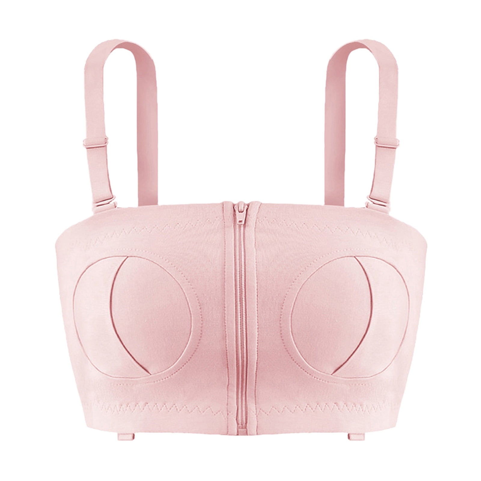 Arealer Hands Free Pumping Bra Adjustable Cotton Pump Bra No Steel Ring Nursing Bra
