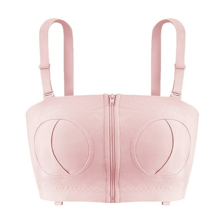 Arealer Hands Free Pumping Bra Adjustable Cotton Pump Bra No Steel Ring Nursing Bra