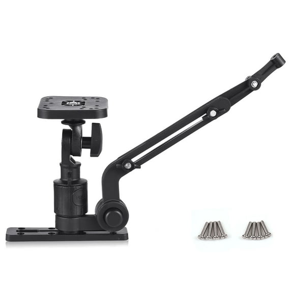 Arealer Kayak Fish Finder Mounting Plate Kayak Boat Transducer Mounting Arm Fish Finder Mount Base Adapter