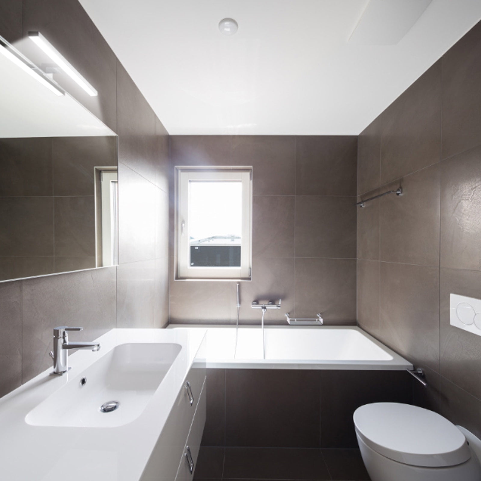 Arealer LED Mirror Light Bathroom Cabinet Light Make-up Mirror Light Vanity Light Wall Lamps IP44 Neutral White Product Length: 300mm