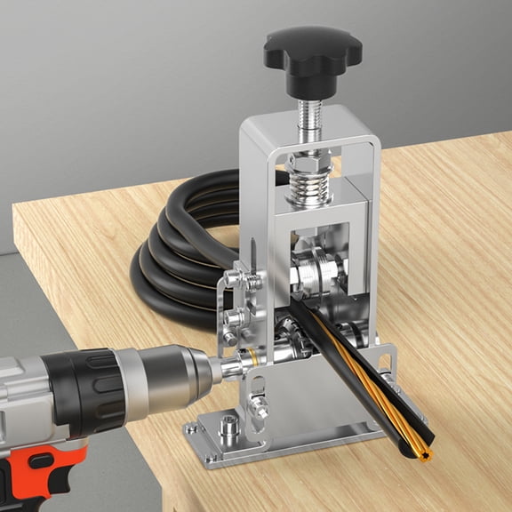 Arealer Portable Household Wire Stripper Manual Wire Stripping Tool 1-25mm Cable Electric Peeling Machine with Hand Crank Support Use with Hand Electric Drill