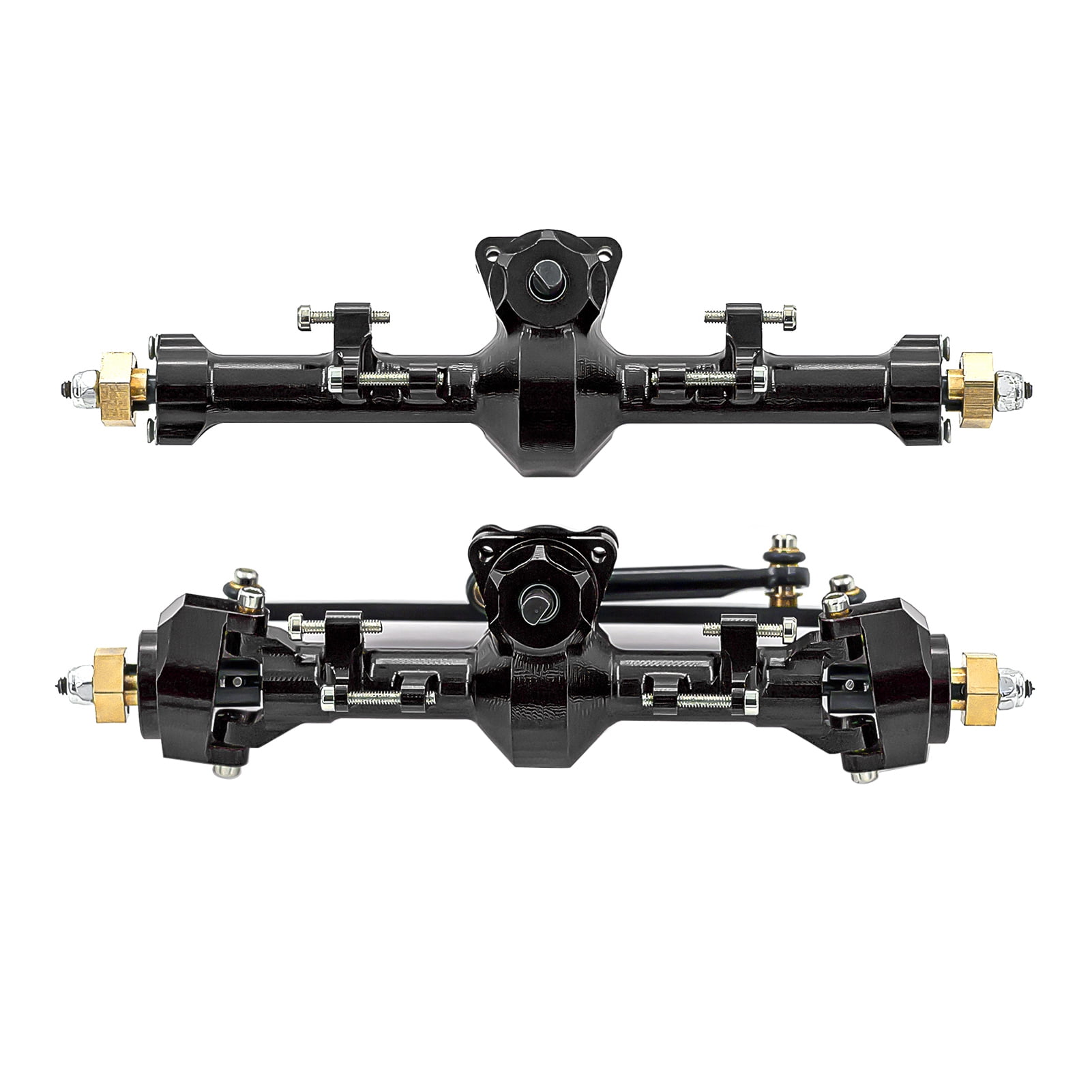 Arealer RC Car Front Axle Rear Axle Aluminum Alloy RC Axles Replacements for 124 Axial SCX24 90081 AXI00005 C10 AXI00006 AXI00002 RC Car