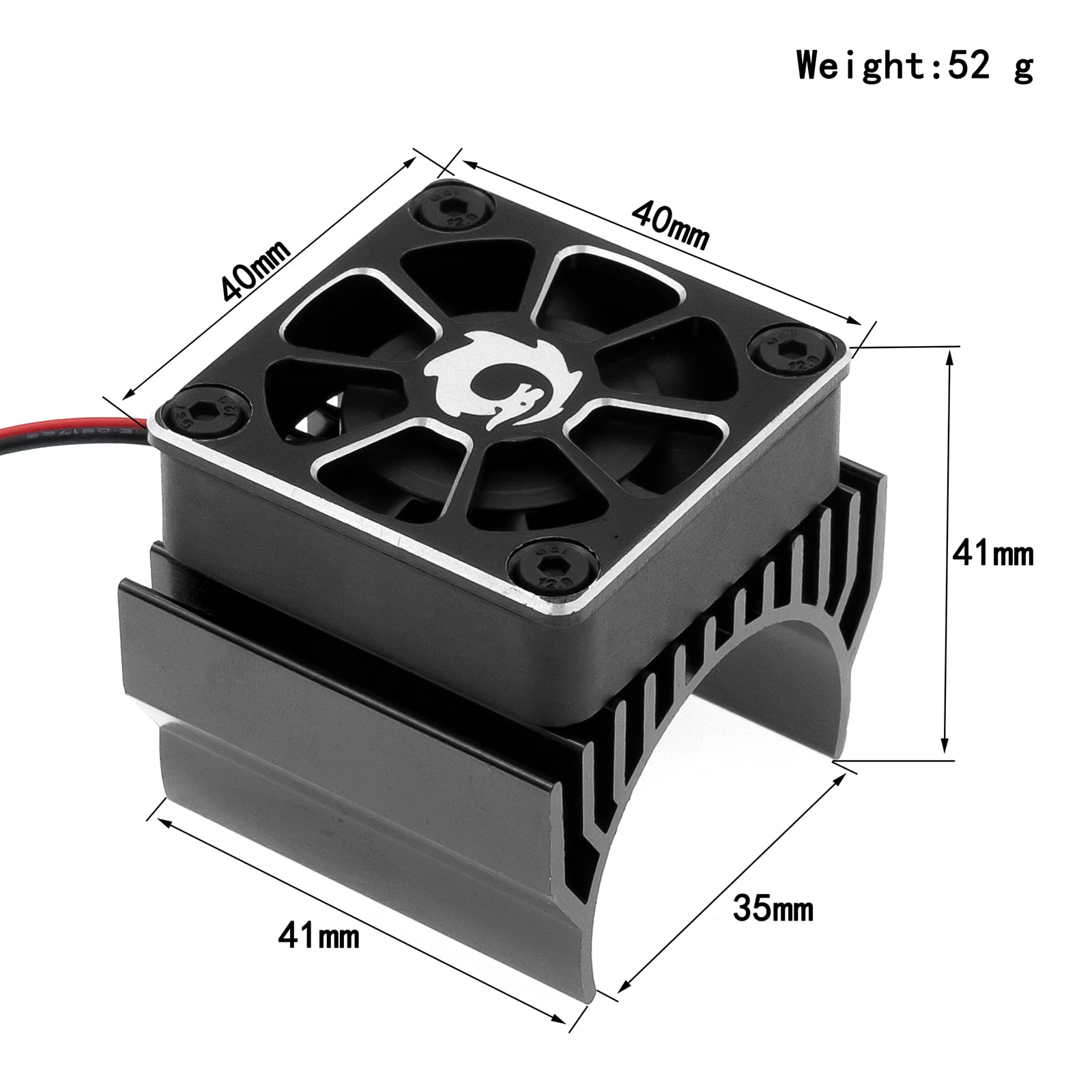 Arealer Remote Control Motor Cooling Fan Remote Control Car 540 550