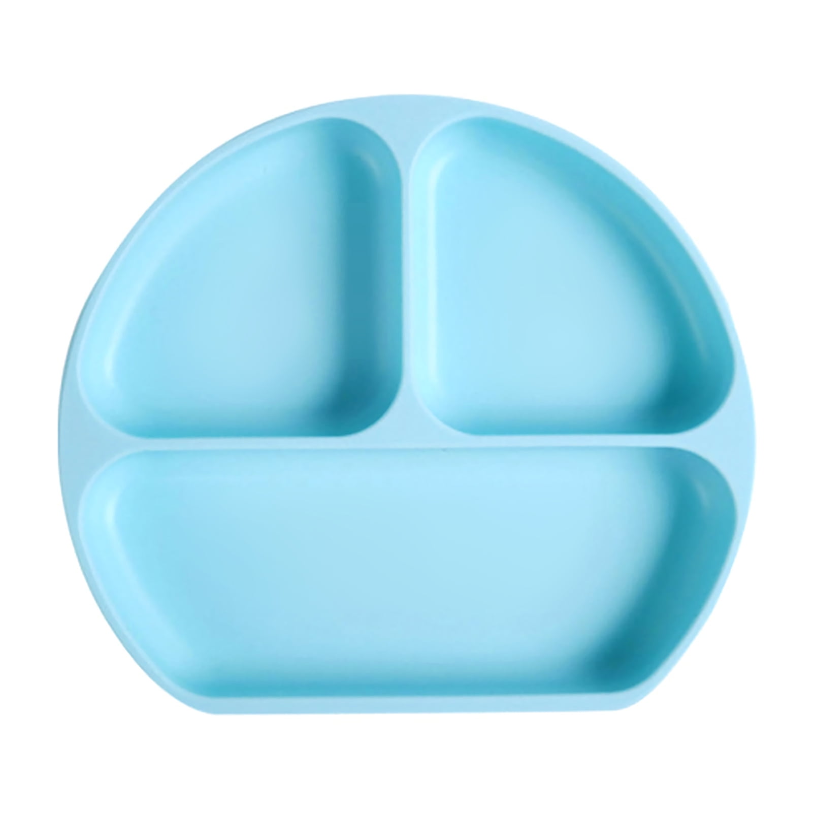 Arealer Silicone Plates Unbreakable Divided Suction Plate for Rice