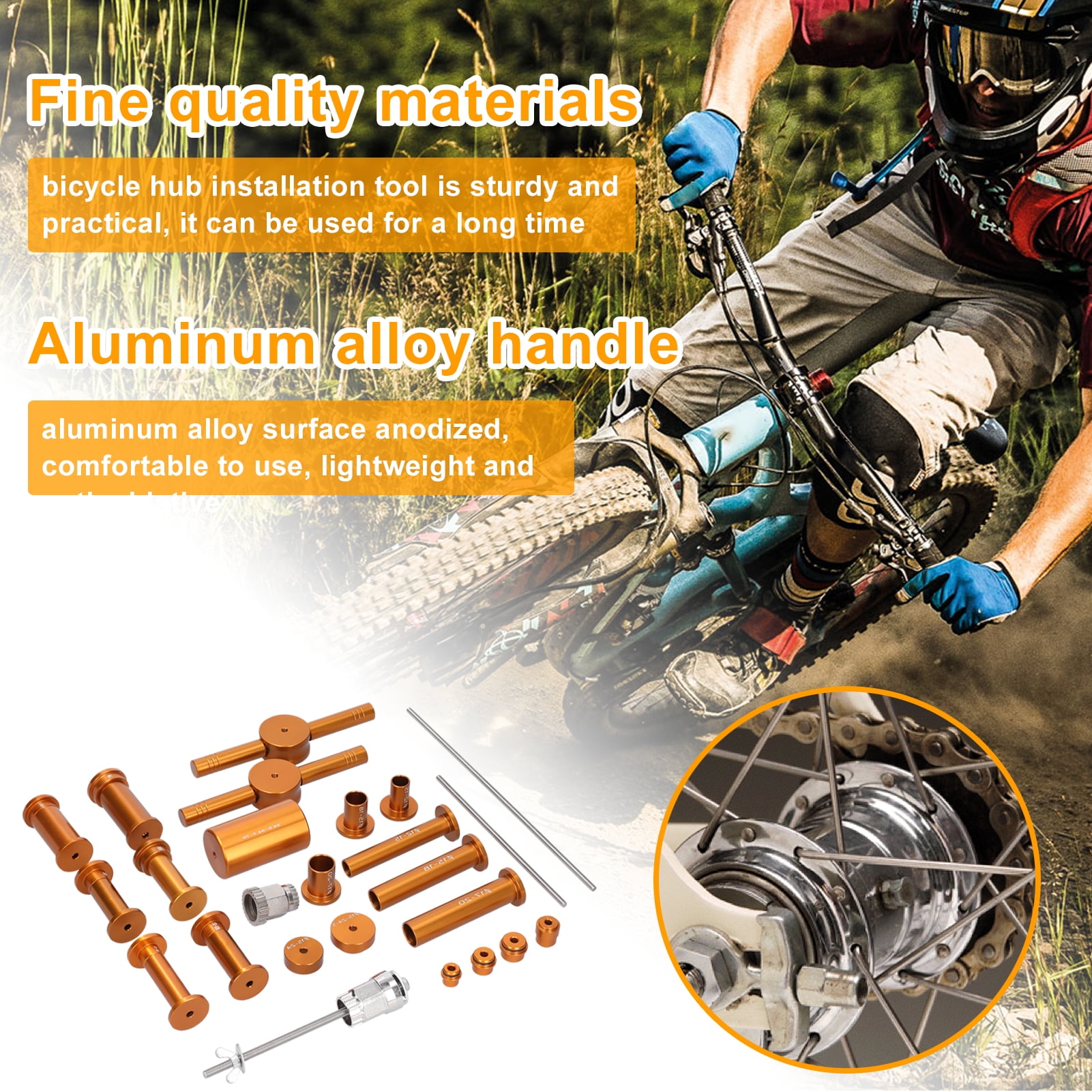 Arealer Tool kit,Bike Freehub Hub Removal Tool Set Tool Set Bike