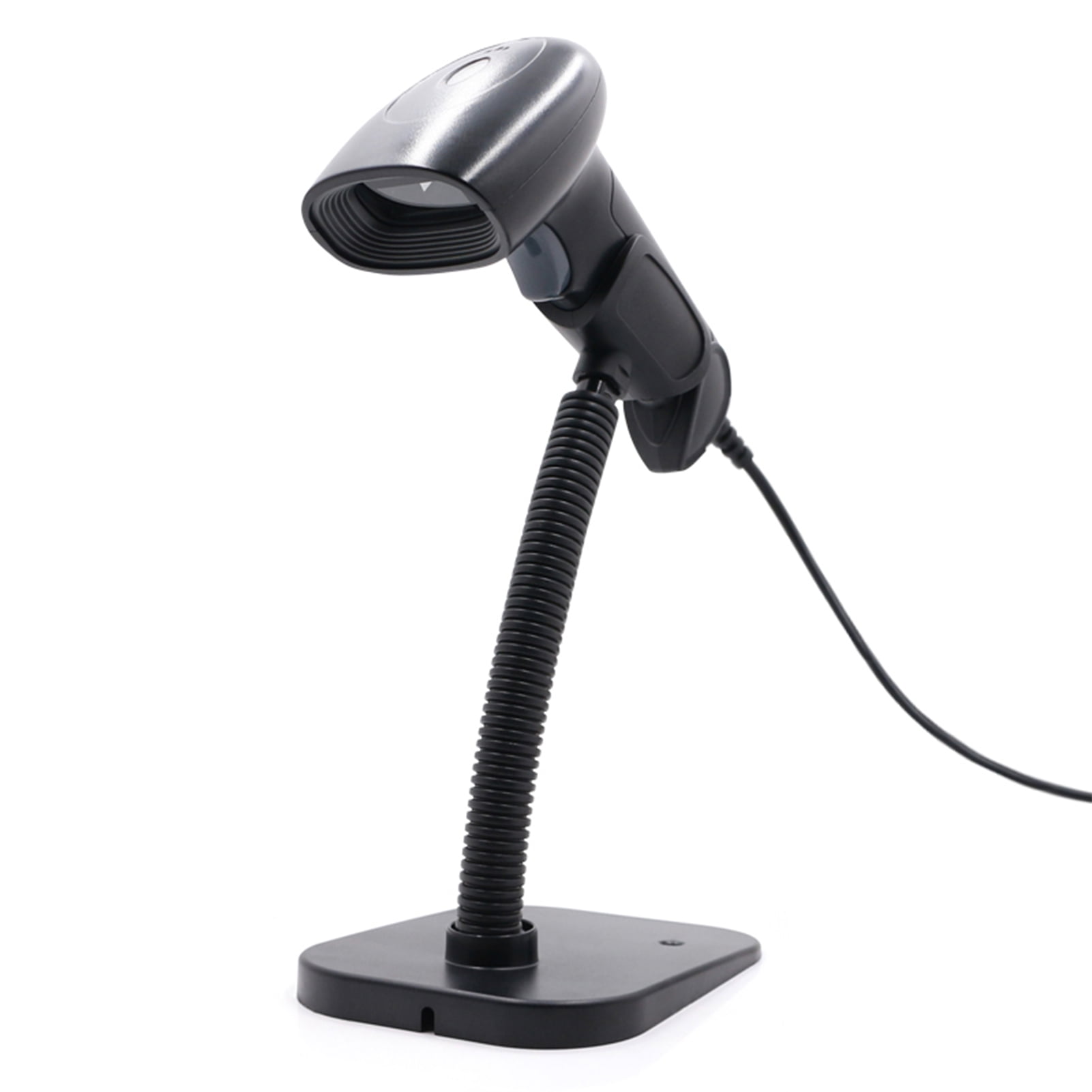 Arealer USB 1D 2D QR Handheld Wired Bar Code Reader with Stand Support Screen Code Compatible with Windows XP7810 Android Linux System for Supermarket Library Book Shop Logistics Retail Warehouse