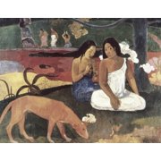 Arearea Joyousness 1892 Paul Gauguin 1848-1903French Oil on Canvas Musee dOrsay Paris France Canvas Art - Paul Gauguin 18 x 24