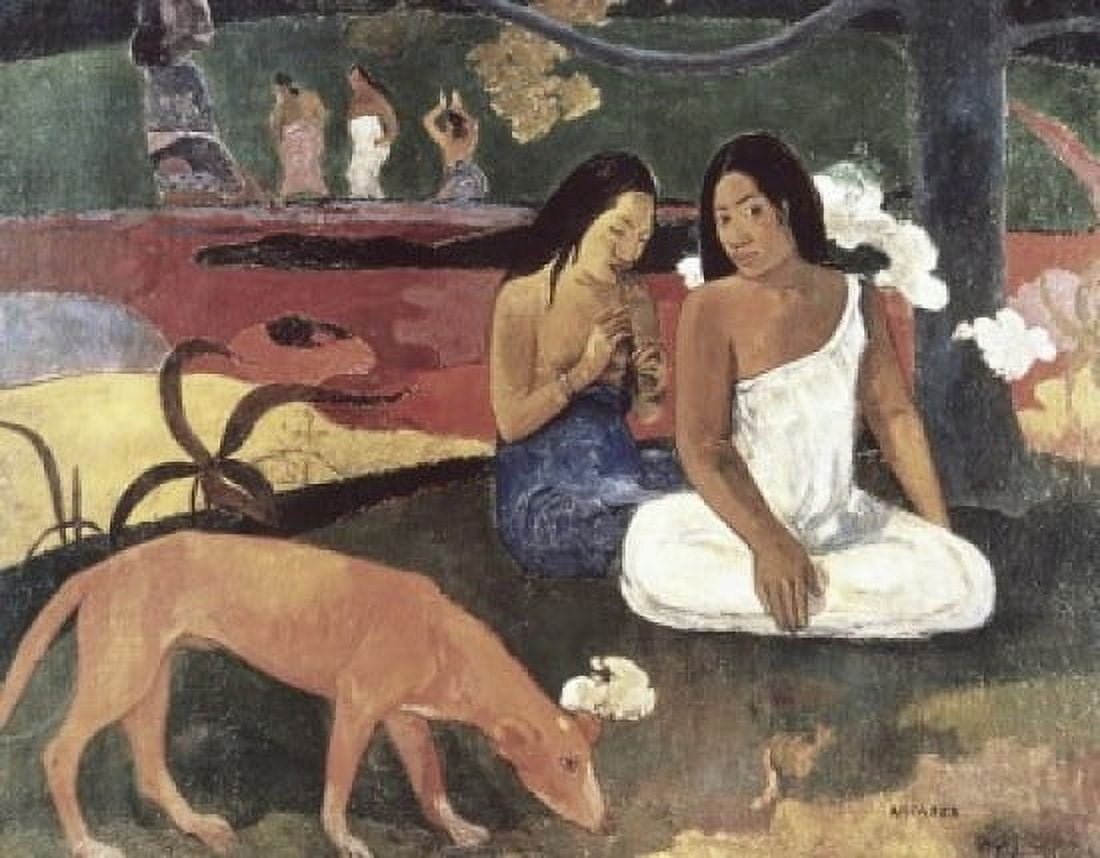Arearea (Joyousness) 1892 Paul Gauguin (1848-1903French) Oil on Canvas Musee dOrsay Paris France Canvas Art - Paul Gauguin (24 x 36)