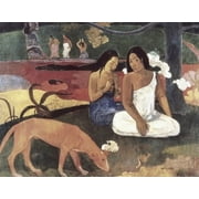 Arearea Joyousness 1892 Paul Gauguin 1848-1903French Oil on Canvas Musee dOrsay Paris France Canvas Art - Paul Gauguin 24 x 36