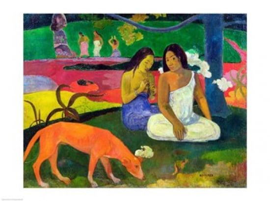Arearea (The Red Dog) 1892 Canvas Art - Paul Gauguin (24 x 18)