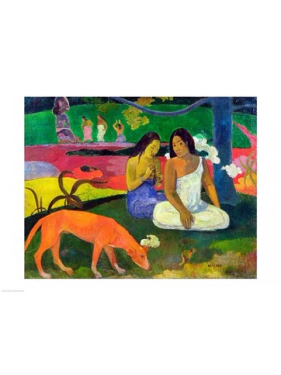Arearea (The Red Dog) 1892 Canvas Art - Paul Gauguin (24 x 18)