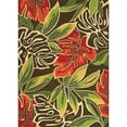thumbnail image 1 of Areca Palms Area Rug, Brown/Forest Green ,Rectangle, 2' x 4', 1 of 3