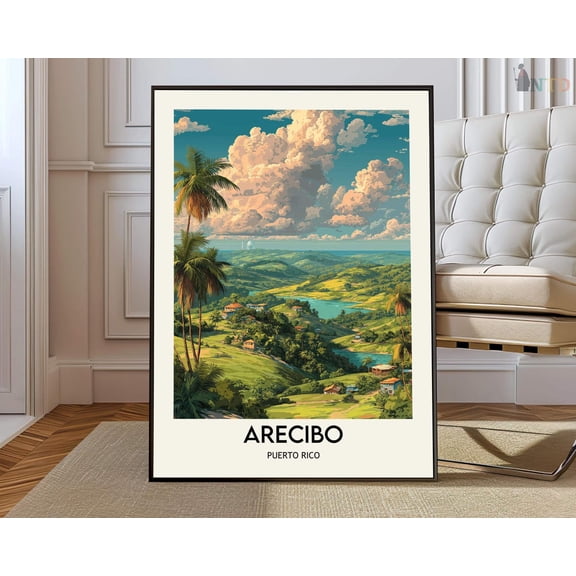 Arecibo Puerto Rico Observatory Poster, Unframed Paper Poster 8x10in