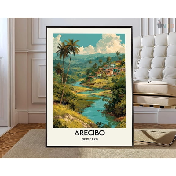 Arecibo Puerto Rico Poster, Unframed Paper Poster 8x10in