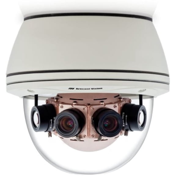 Arecont Vision AV20185DN | 20 Megapixel 180? Panoramic IP Camera, 3.5 fps, Day/Night, 6.2mm f/1.8 IR Lens, IP66, IK-10 Vandal Resistant Dome