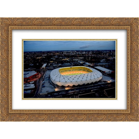 Arena Amazonas 2x Matted 24x20 Gold Ornate Framed Art Print from the Stadium Series